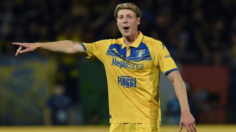 Brescianini con la maglia del Frosinone 